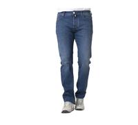 Jacob Cohën - Jean Slim Bleu avec Patch Golf - Homme - Jeans - Bleu - Taille: W40