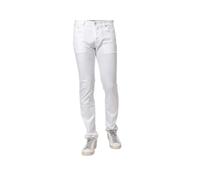 Jacob Cohën - Jean Slim-Fit en Toile de Coton Blanche - Homme - Jeans - Blanc - Taille: W36