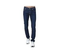 Jacob Cohën - Jean Slim Marine avec Plis Jaunes - Modèle Nick - Homme - Jeans - Bleu - Taille: W30