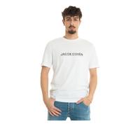 Jacob Cohën - Maxi Logo T-shirt - Homme - Tops - Blanc - Taille: XL