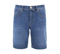 Jacob Cohën - Nicolas Slim 5 Pocket Bermuda Shorts - Homme - Shorts - Bleu - Taille: W31