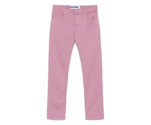 Jacob Cohën - Pantalon en coton/lyocell fait main - Modèle Bard - Homme - Jeans - Rose - Taille: W35
