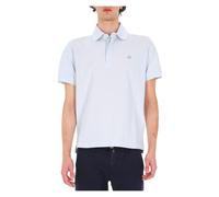 Jacob Cohën - Polo en piqué de coton à boutons cachés - Homme - Tops - Bleu - Taille: L