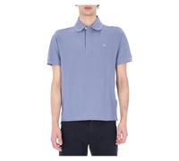 Jacob Cohën - Polo en piqué de coton avec boutons cachés - Homme - Tops - Bleu - Taille: 2XL