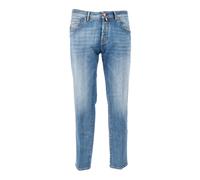 Jacob Cohën - Scott Cropped Slim Fit Jeans - Homme - Jeans - Bleu - Taille: W35