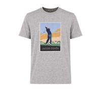 Jacob Cohën - T-shirt ras du cou en jersey de coton avec imprimé - Homme - Tops - Gris - Taille: M