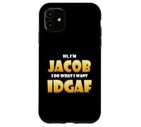Jacob Costume IDGAF Meme Personalized Jacob First Name Jake Coque pour iPhone 11