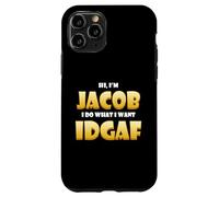 Jacob Costume IDGAF Meme Personalized Jacob First Name Jake Coque pour iPhone 11 Pro