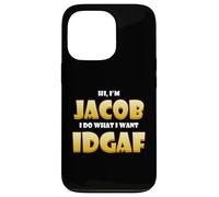Jacob Costume IDGAF Meme Personalized Jacob First Name Jake Coque pour iPhone 13 Pro
