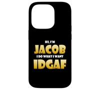 Jacob Costume IDGAF Meme Personalized Jacob First Name Jake Coque pour iPhone 14 Pro