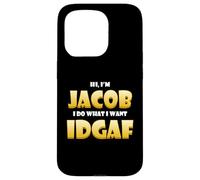 Jacob Costume IDGAF Meme Personalized Jacob First Name Jake Coque pour iPhone 15 Pro