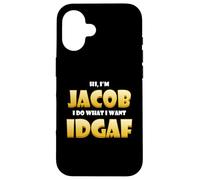 Jacob Costume IDGAF Meme Personalized Jacob First Name Jake Coque pour iPhone 16