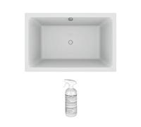 Jacob Delafon Baignoire Bain Douche Capsule Profonde 140 x 90 cm + nettoyant