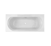 Jacob Delafon - Baignoire Rectangulaire ÉLISE - 170 x 75 cm - Double Dos - Fabrication Française - Pieds Réglables Quick Clip - Acrylique, Blanc - E60279-00