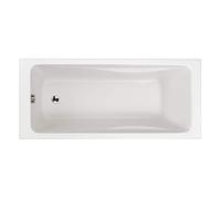 Jacob Delafon - Baignoire Rectangulaire QUALIS, Vidage et Pieds - 160 x 75 cm - Avec accoudoirs - Matériaux recyclés - Réparable - Surface Antibactérienne - Fabrication Française - Blanc - E6D434-00