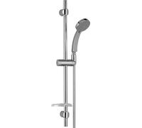 Jacob Delafon Citrus - Ensemble douche diamètre 90 mm avec barre métallique/A Chrome/Chrome