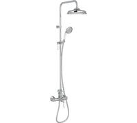 Jacob Delafon - Colonne de douche Louise - Mécanique - Design Rétro - Économie d’eau - Installation facile - 53x22x128,90 cm - Finition Chrome - E24368-CP