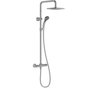 Jacob Delafon - Colonne de douche thermostatique - JULY - Chrome - Carrée 20x20 cm - 4 jets - E5523-CP