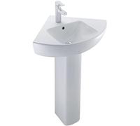 Jacob Delafon Colonne en céramique, Compatible avec lavabo Struktura, Blanc