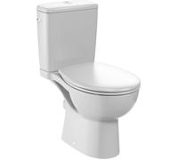 Jacob Delafon - Pack WC au Sol Sans Bride Gaspard - Sortie Horizontale - Réservoir 3/6L économe en eau - Abattant Extra-Plat Déclipsable Fermeture Douce - 36,0x75,0x65,0 cm - Blanc - E25852-00