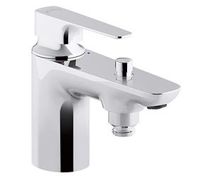 Jacob Delafon E72321-CP ALEO+ Mitigeur Bain-Douche Mural Mono Trou, Chromé