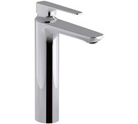 Jacob Delafon E72336-CP Mitigeur lavabo ALEO+ Chrome, sans Tirette, sans vidage, Modèle Haut