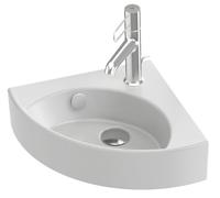 JACOB DELAFON Lave-mains d'angle d'angle Facile à nettoyer et à entretenir Un trou central pour robinetterie ODEON RIVE GAUCHE EGP112-00