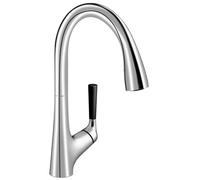 Jacob Delafon Malleco E562-CP Robinet de cuisine avec douche amovible, bec pivotant à 360° et poignée personnalisable (3 couleurs incluses)