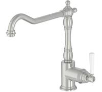 JACOB DELAFON Mitigeur Cuisine Cléo 1889 E24317-VS, style rétro poignée céramique, Inox