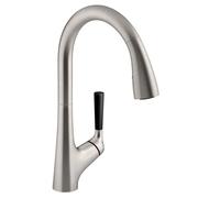 JACOB DELAFON Mitigeur cuisine Malleco Bec haut douchette extractible, inox brossé