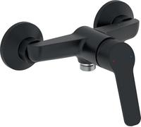 Jacob Delafon - Mitigeur de Douche Aimé - Installation Simple et Rapide - Débits d'Eau Adaptés - Design Moderne - 150x150x116 mm - Finition Noir Mat - E29870-BL