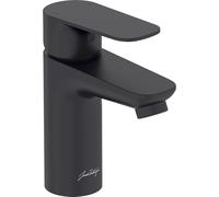 Jacob Delafon - Mitigeur Lavabo Oscar - Hauteur sous Bec 9,0cm - Avec Flexibles d’Alimentation - Débit économe 5L/min - 15,2x4,5x13,1cm - Finition Noir mat - E29842-BL