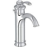 Jacob Delafon E72091-CP Mitigeur lavabo réhaussé Fairfax-Design rétro-Économie d’eau-Anticalcaire-15,5x25,6x6,4cm-Finition Chrome-E71091-CP, Chrome, 15,5 x 25,6 x 6,40 cm