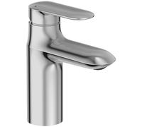 Jacob Delafon - Mitigeur Lavabo Salle de Bain KUMIN - Débit 5 L/min, économe - Sans Vidage, Avec Flexibles - Hauteur sous bec 9,3 cm - Chrome - E99447-CP