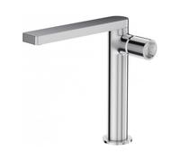 Mitigeur de lavabo COMPOSED chrome haut avec vidage en métal, design comtemporain