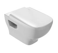 Jacob Delafon Pack WC suspendu sans bride Struktura EDE112-00 avec cuvette et abattant, blanc