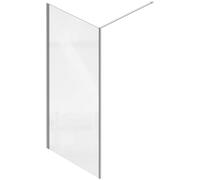 Jacob Delafon - Paroi de douche à l'italienne Serenity - 100cm - Installation Facile - Verre anticalcaire - Profilés Chrome - E14WK100-GA
