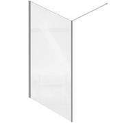 Jacob Delafon Paroi de Douche à l'Italienne Serenity 120 cm, Chrome | Confort de douche ultime. Verre anticalcaire 8mm facile à nettoyer
