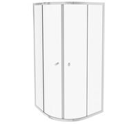 Paroi de douche quart de rond coulissant Serenity Chromé 90 cm