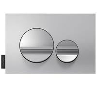 Jacob Delafon Plaque de Commande WC Chrome, Touches Rondes Chrome Mat