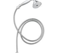 Jacob Delafon - Pommeau de douche Fairfax avec flexible de douche - Design rétro - Performance de douche - Flexible 175cm - Finition Chrome - E75090-CP