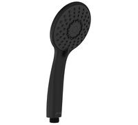 Jacob Delafon - Pommeau de douche Juliette - Rond - Diamètre 10,5cm - 3 Jets à Curseur - Economie d'eau 10L/min - Douchette à main - Noir mat - E29032-BL