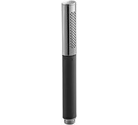 Jacob Delafon - Pommeau de douche Shift - Oblong - Diamètre 28mm - 2 Jets - Economie d'eau 10L/min - Douchette à main - Finition Noir et Chrome - E10257-CP