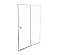 Jacob Delafon - Porte de Douche Coulissante Serenity 120cm - Réversible - Installation Facile - Verre Anticalcaire - Chrome - E14C120-GA