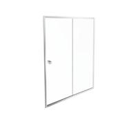 Jacob Delafon - Porte de Douche Coulissante Serenity 140 cm - Installation en Niche - Réversible - Verre anticalcaire - Profilés Chrome -- E14C140-GA