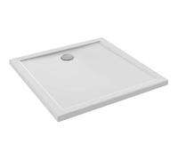 Jacob Delafon - Receveur de Douche Extraplat Camille - 90x90 cm - Céramique recy Surface antidérapante PN12 - Bonde centrée - Installation surélevée, posée, encastrée - Blanc - ENC901-00