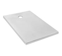 JACOB DELAFON Receveur de douche extra-plat Ipso E62302-WPM 100x80x3,5 cm - Garantie 10 ans, Blanc, texture pierre