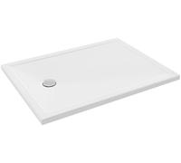 Jacob Delafon - Receveur de Douche Extraplat Camille - 120x90 cm - Bonde à gauche - Céramique recyclée - Surface antidérapante PN12 - Installation surélevée, posée, encastrée - Blanc - ENP921-00