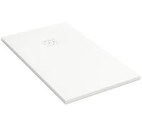Jacob Delafon - Receveur de Douche Extraplat Struktura - 140x80 cm - Gel Coat Neoroc Ultra Résistant - Antidérapant PN24 - Surface Pierre Naturelle Antibactérienne - Blanc Gypse - E62808-SS2