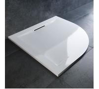 JACOB DELAFON Receveur de douche Flight Pure 1/4 de rond - 80x80 cm - Blanc brillant